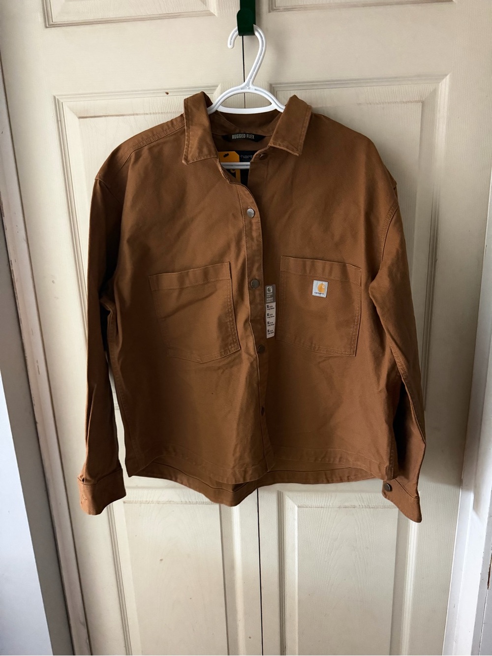 Carhartt women's  brown Canvas Button-Down jacket